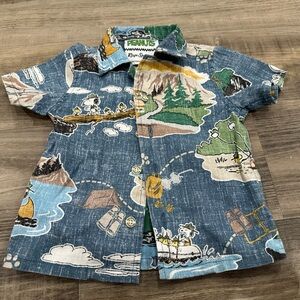 Peanuts x Reyn Spooner Camp Snoopy Aloha Shirt (Kids)